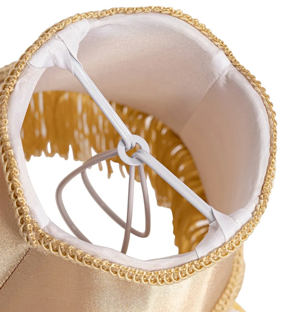 Paralume in tessuto oro 12 cm - Granny