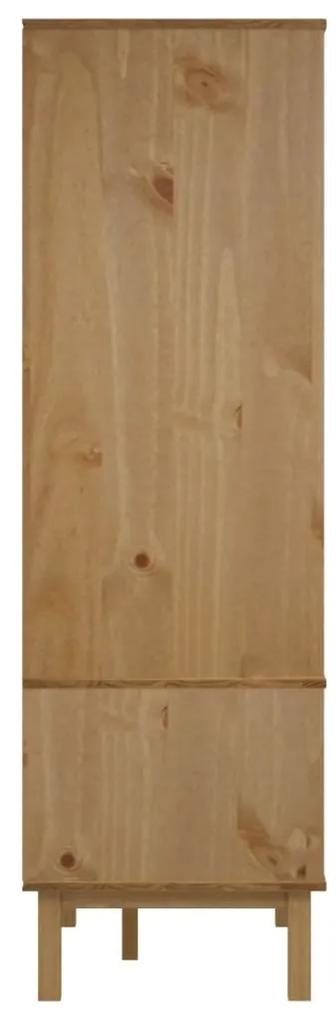Armadio otta marrone e grigio 76,5x53x172 cm in legno di pino
