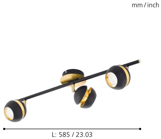 Eglo 95484 - Faretto LED NOCITO 3xGU10-LED/4W/230V