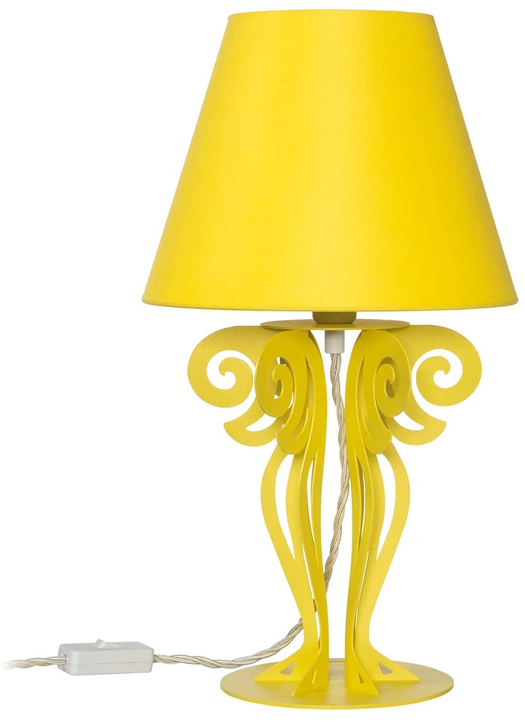 Arti e Mestieri Abat-jour Circeo Pop h 40 cm giallo