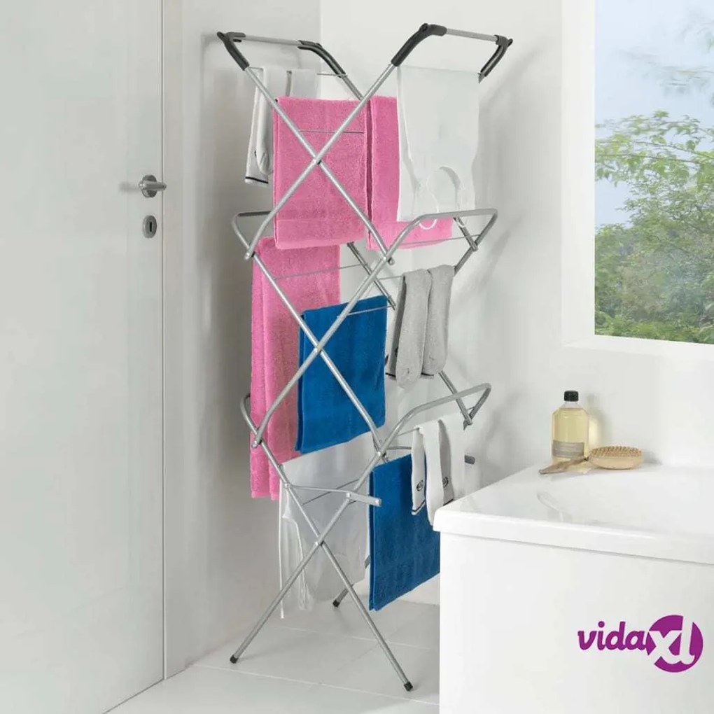 Metaltex Stendibiancheria a 3 Livelli Tec Concerto Slim 9,5 m