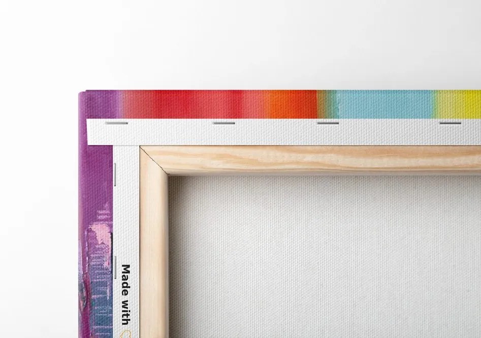 Stampa su tela – Pittura a olio della città