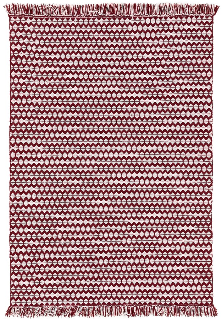 benuta Pure Tappeto realizzato con materiale riciclato Morty Rosso 160x230 cm - Tappeto design moderno soggiorno