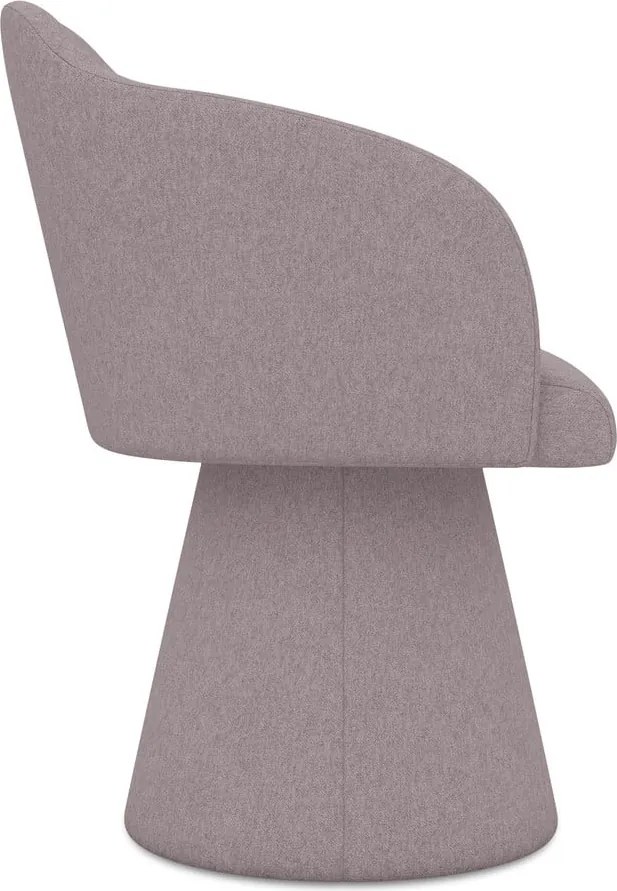 Sedia da pranzo lavanda in imbottito Kanoa – Makamii