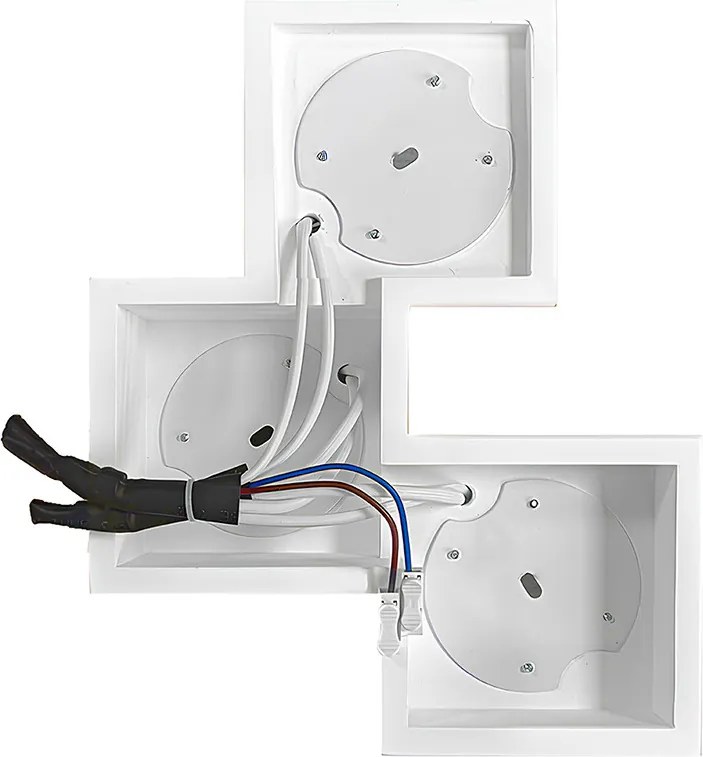 Applique da Soffitto in Gesso Pitturabile 3xGX53 - Serie ESSENZA