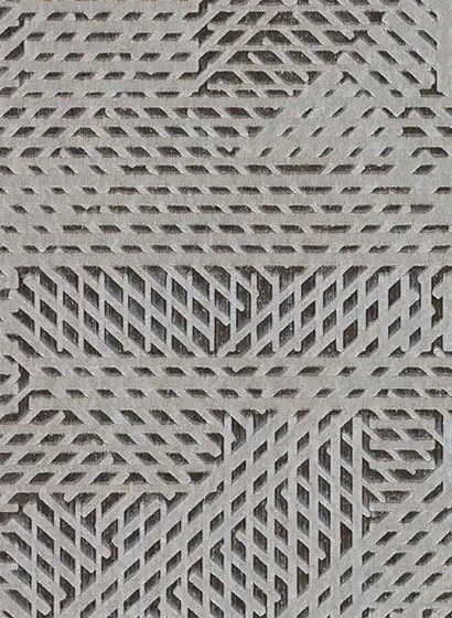 Arte International Carta da parati Oblique - Braun/ Schwarz