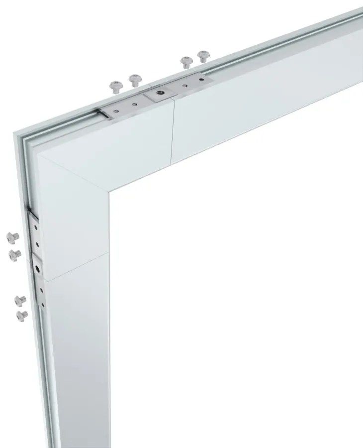 Connettore "L" Verticale per Binario Magnetico a Superficie - Bianco Connettori Binari Tipo L Verticale