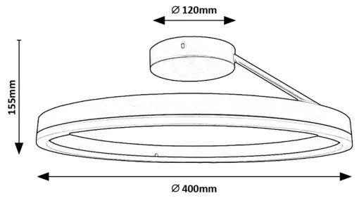 Rabalux 71302 - Plafoniera LED ISAURE LED/24W/230V