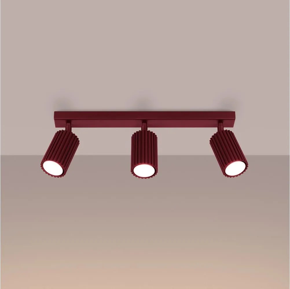 Brilagi - Faretto LED CRESTO 3xGU10/10W/230V bordeaux