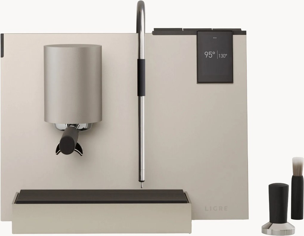 Macchina da caffè youn silver-beige, beech stained