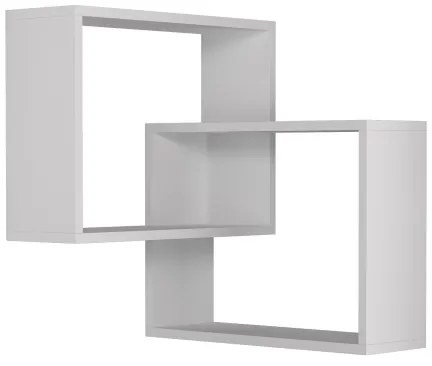 Mensola angolare da parete RING 68x68 cm bianca