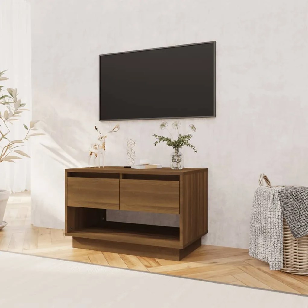 Mobile TV Rovere Marrone 70x41x44 cm in Truciolato