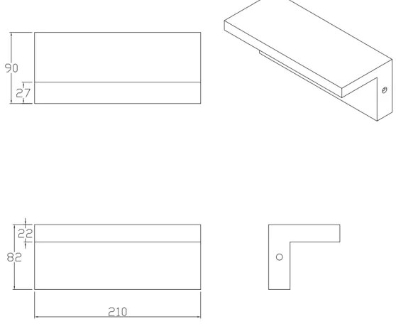 Applique a LED da esterno TESA LED/10W/230V IP54 nero