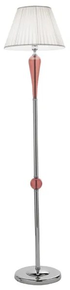 Piantana PAGANINI in vetro lavorato a mano Rubino H179 cm