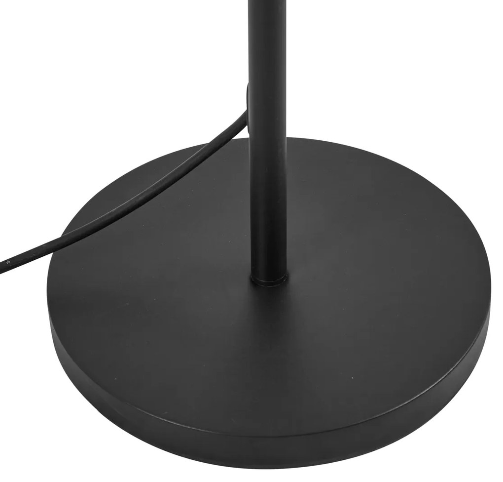 Lampada da terra per esterni nera con paralume in corda arancione IP44 - Virginia Jayla