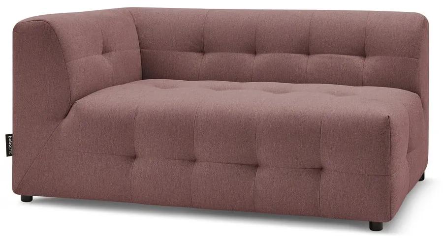 Modulo divano rosa scuro (angolo sinistro) Kleber - Bobochic Paris