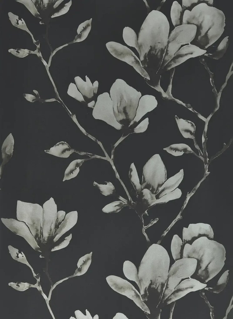Harlequin Tapete Lotus - Onyx/ Silver