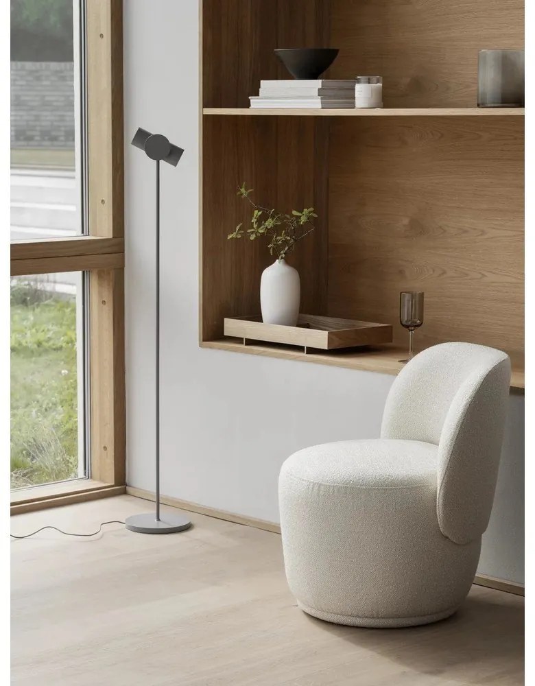 Lampada da terra dimmerabile a LED grigia (altezza 130 cm) Stage - Blomus