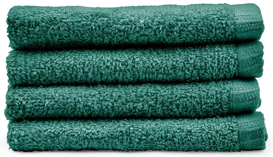 Set di asciugamani con asciugatura rapida verdi in cotone 4 pz 30x30 cm Quick Dry – Catherine Lansfield