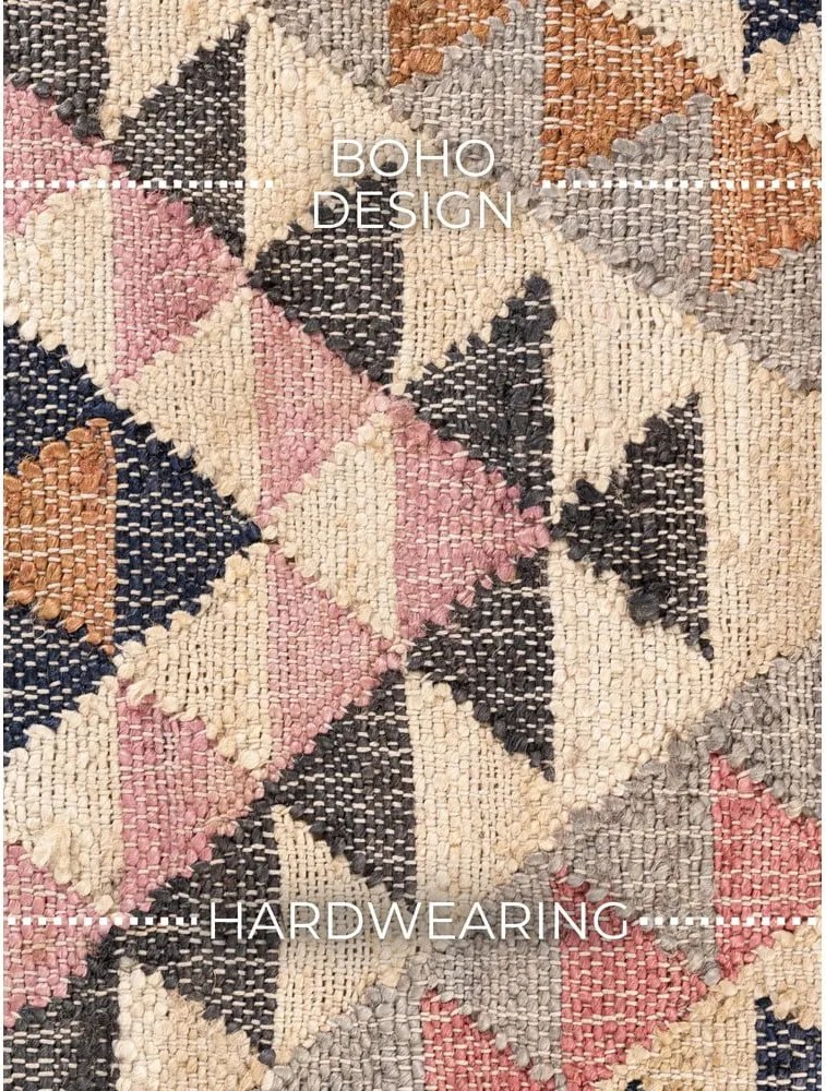 Passatoia grigia in iuta tessuta a mano 80x200 cm Roya Parsa – Elle Decoration