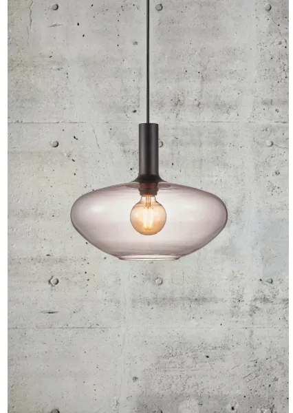 Nordlux - Lampadario a sospensione con filo ALTON 1xE27/60W/230V nero