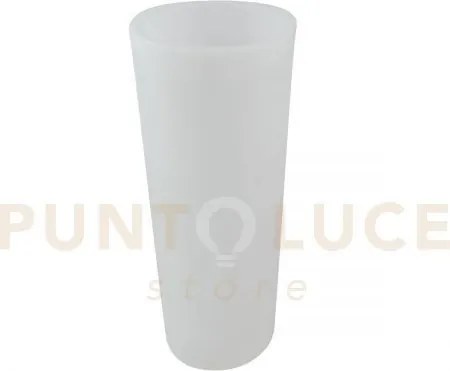 Vaso led ricaricabile geco bianco tondo 4w 240lm rgb e 4000k  dimme...