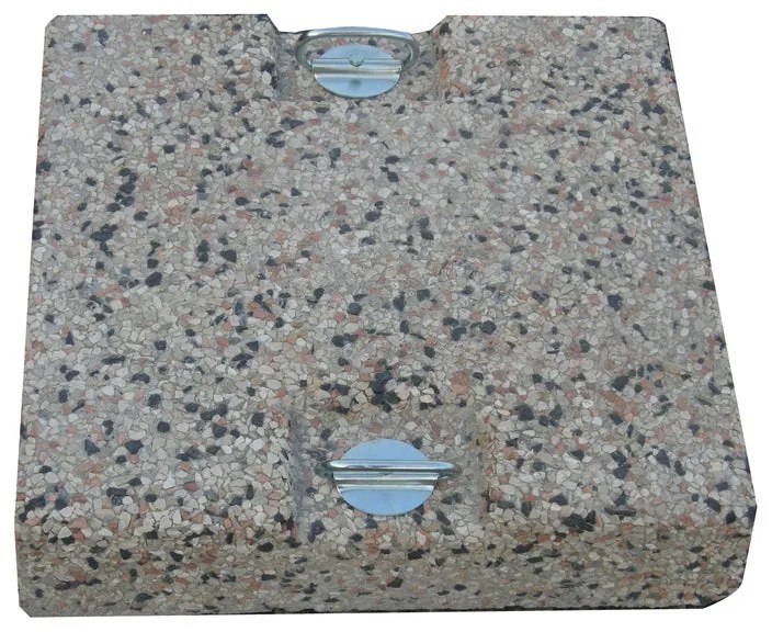 Base per ombrellone in Cemento Bianco Adria L 50 x L 50 x H 8 cm