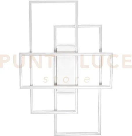 Frame plaoniera rettangoli led 2700k  33w  3500 lm bianco 41cm