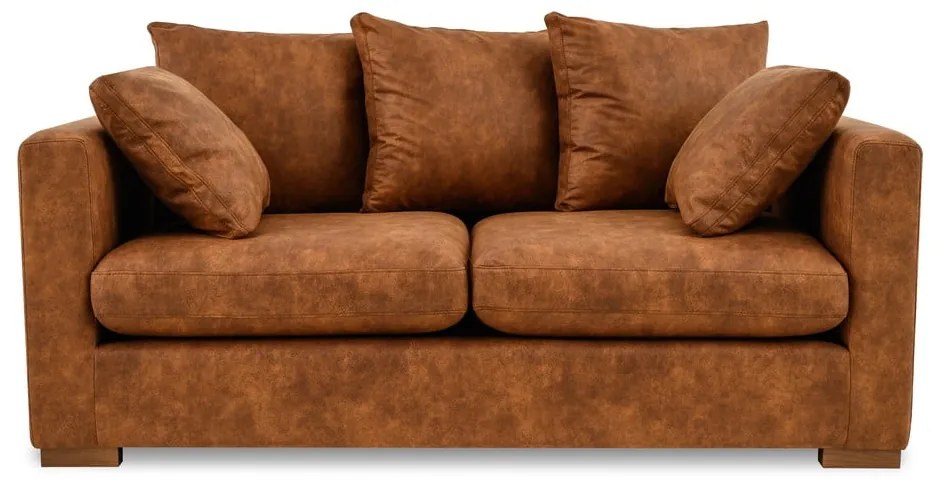 Divano in similpelle marrone cognac 175 cm Hamburg - Scandic