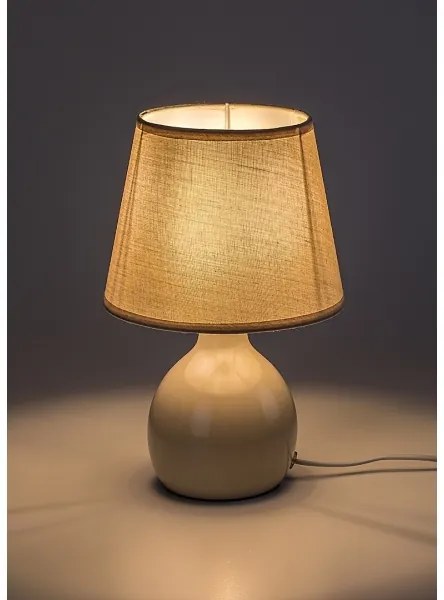Rabalux 74076 - Lampada da tavolo INGRID 1xE14/40W/230V beige
