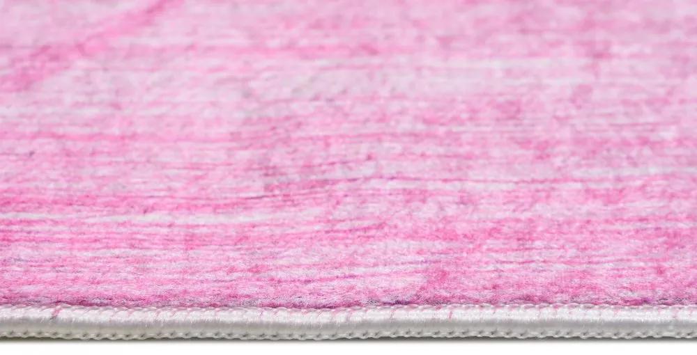 Tappeto di tendenza astratto blu e rosa Larghezza: 160 cm | Lunghezza: 230 cm