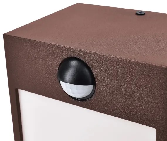 Brilagi-LED Applique da esterno con sensore TERNI LED/12W/230V marrone IP44