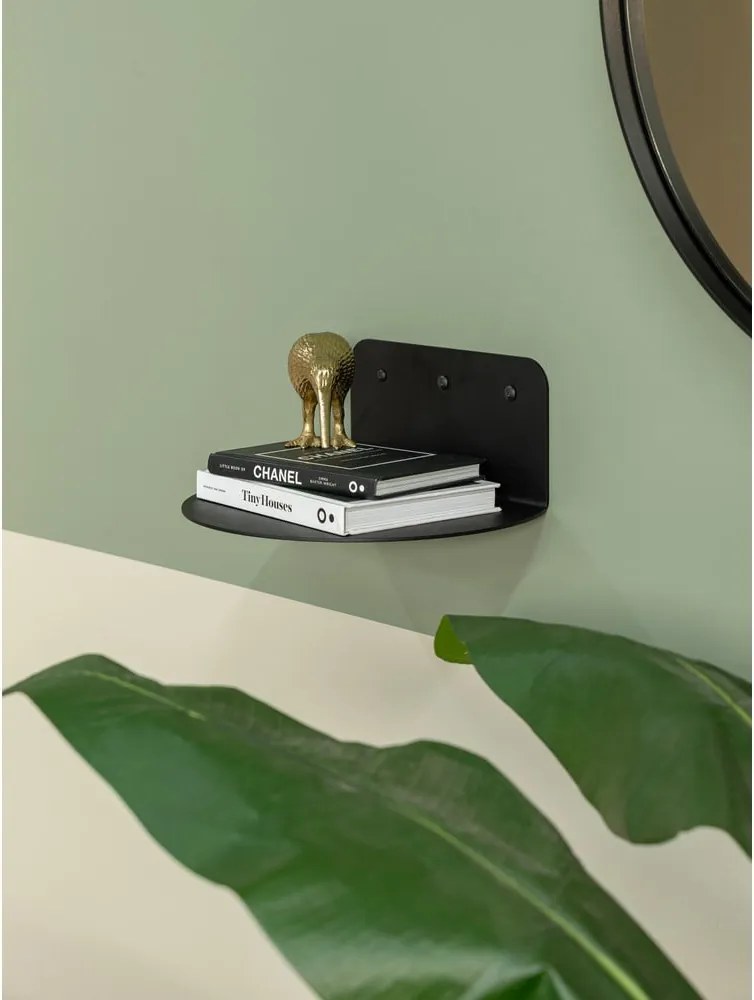 Mensola nera in metallo 30 cm Flex – Spinder Design