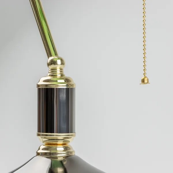 Brilagi - Lampada da scrivania BANK OFFICE 1xE27/60W/230V nero/oro/verde