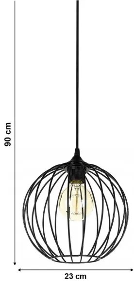 Lampadario a sospensione con filo MATT 1xE27/60W/230V