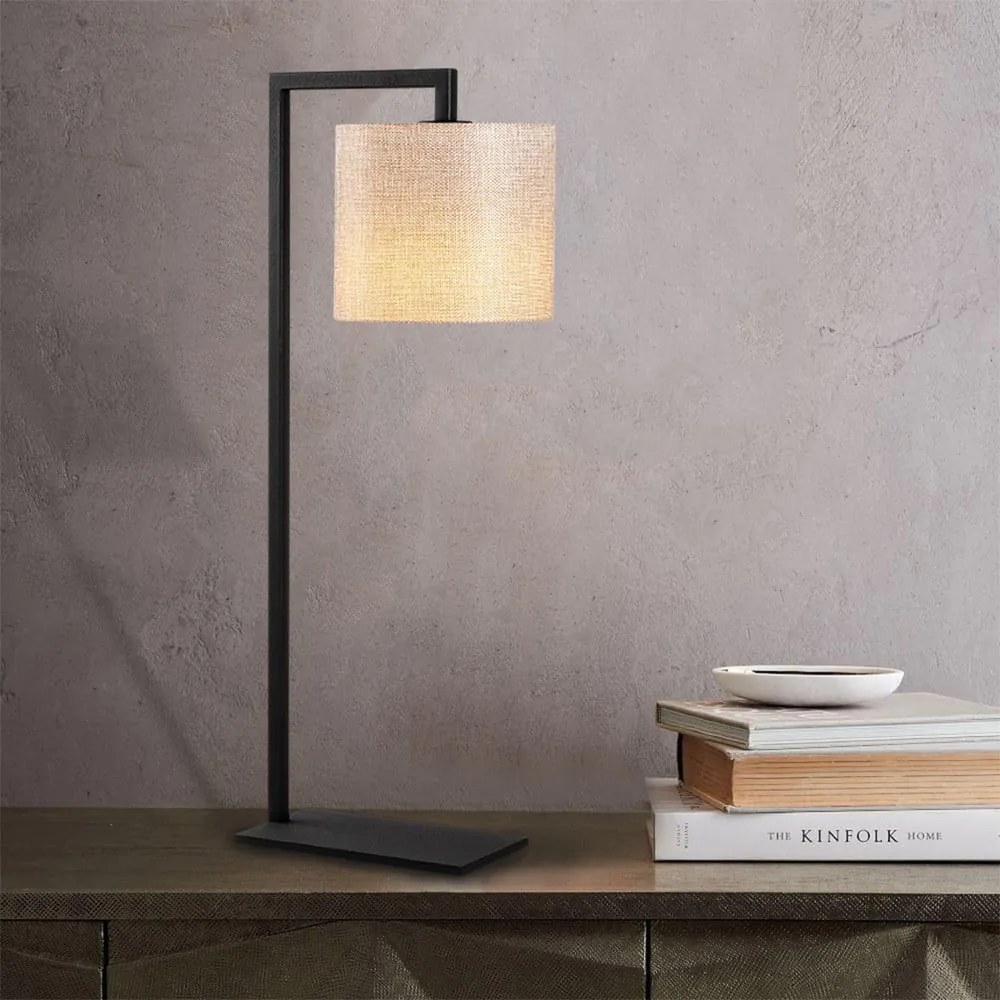 Lampada da tavolo nera e beige Profil - Opviq lights