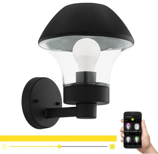 Eglo 97446 - Lampada LED da parete VERLUCCA-C 1xE27/9W/230V Bluetooth