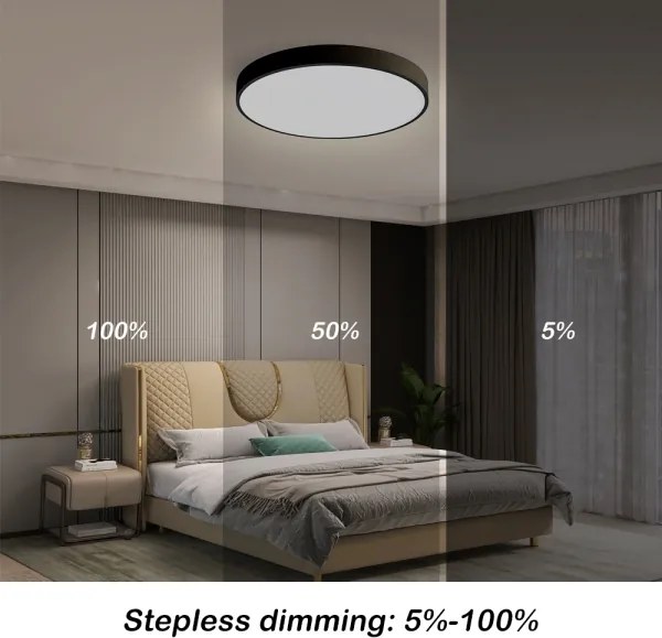 Brilagi-LED Lampada dimmerabile POOL SMART LED/48W/230V 40 cm Wi-Fi Tuya+telecomando čer