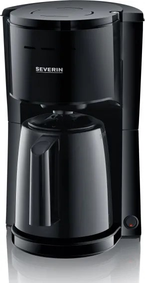 Severin KA 9306 - Macchina da caffè con caraffa termica 1 l 1000 W/230 V, nera