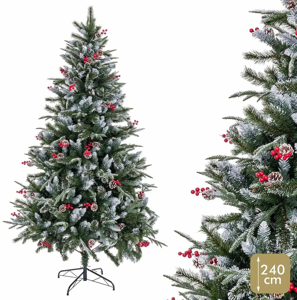 Albero di Natale PVC Nevoso 90 x 90 x 240 cm