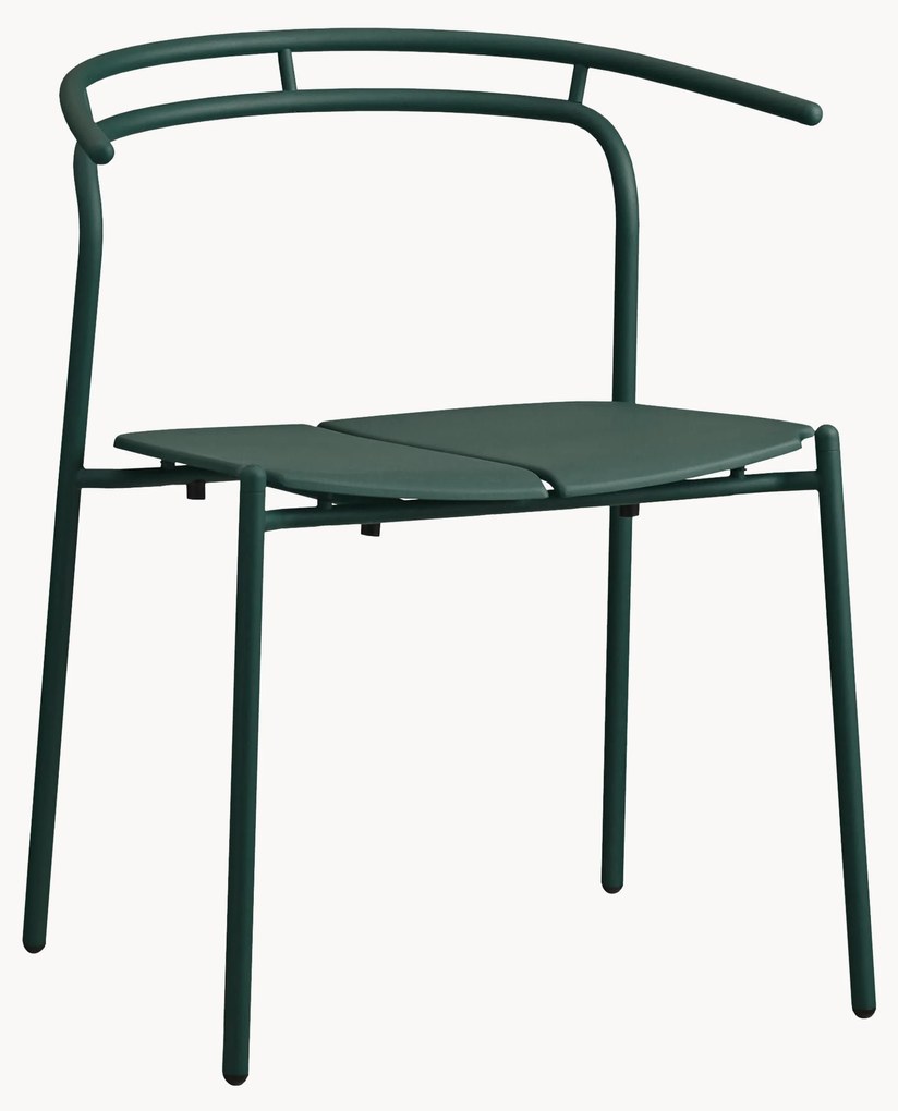 Sedia con braccioli da giardino in metallo Novo