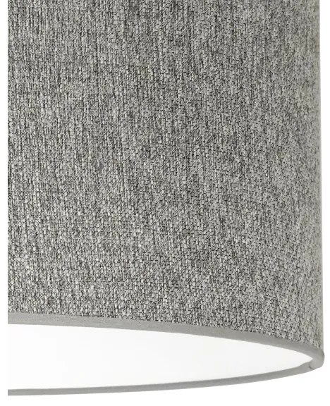 Duolla - Lampadario a plafone ROLLER ECO RECYCLING 1xE27/15W/230V diametro 45 cm grigio