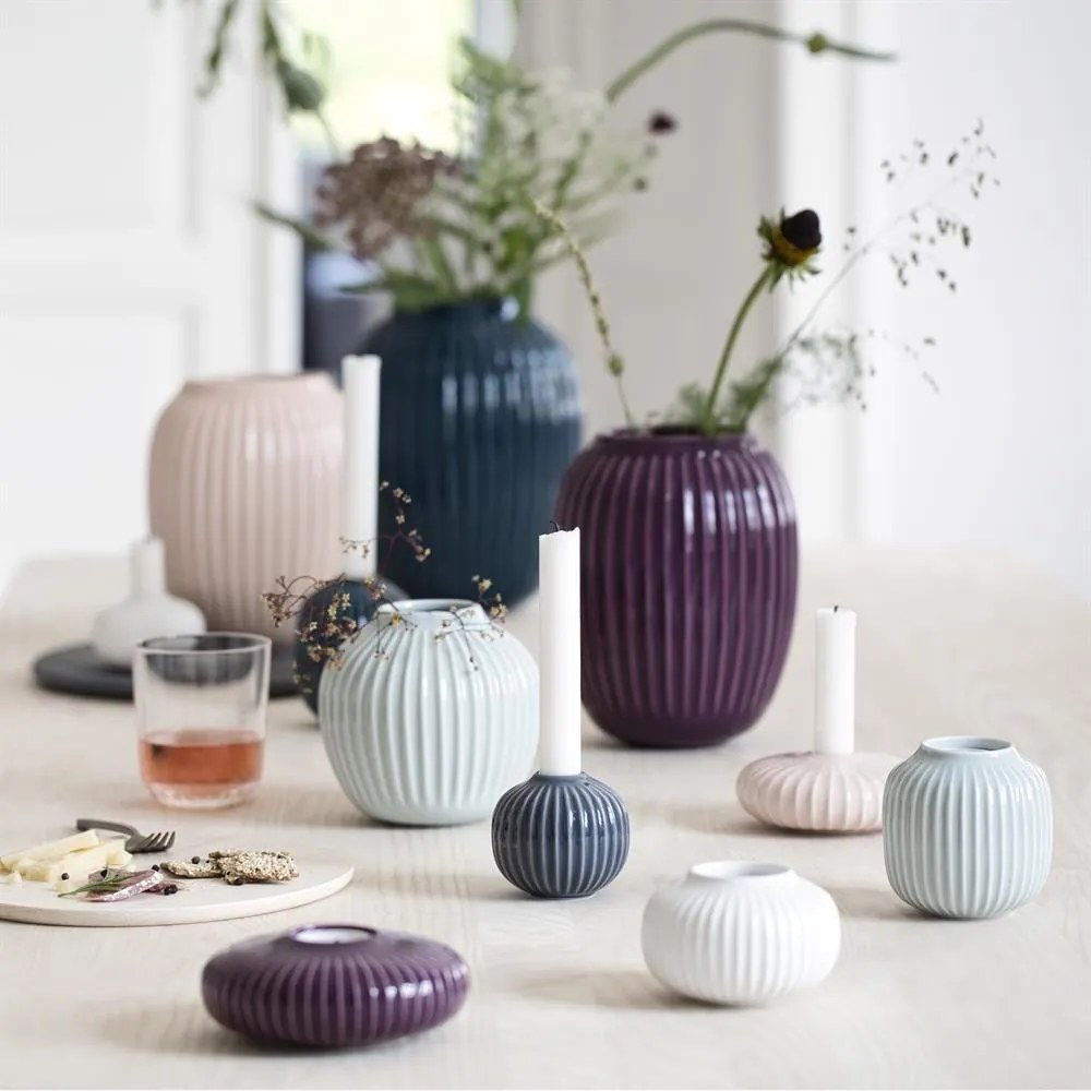 Portacandela in porcellana per candela da tè Hammershøi - Kähler Design