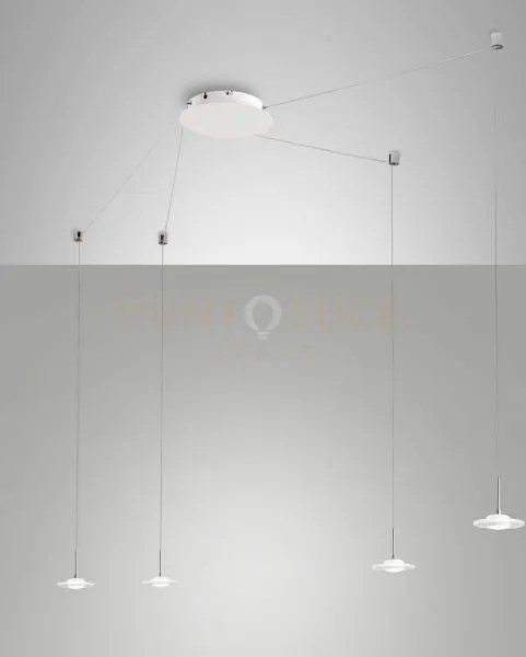 Susanna sospensione 4 luci bianca 3444-49-102
