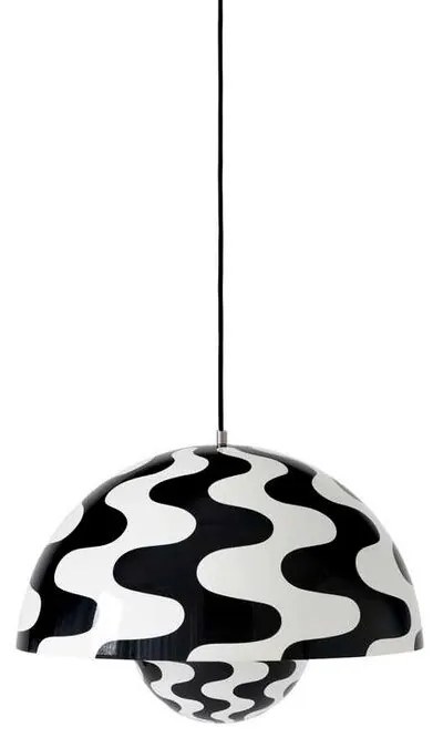 &Tradition - Big Flowerpot VP2 Lampada a Sospensione Black/White &Tradition