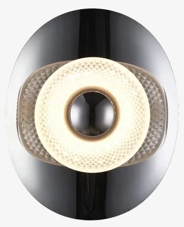 Zuma Line MB2293-1S-3BCT - Applique LED da parete DIOP LED/8W/230V nero/fumé n.