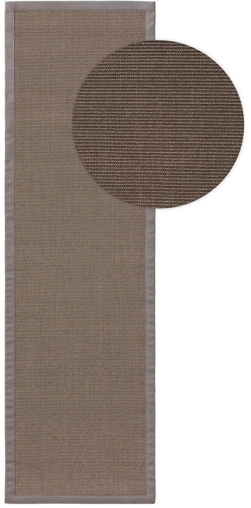 benuta Nest Tappeto sisal Sana Grigio 70x300 cm - Tappeto design moderno soggiorno