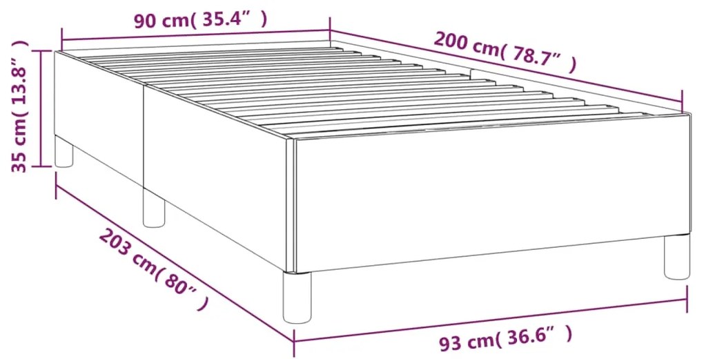 Giroletto Rosa 90x200 cm in Velluto