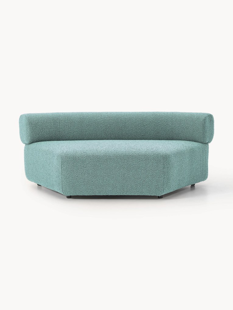 Modulo angolare curvo in bouclé Anton