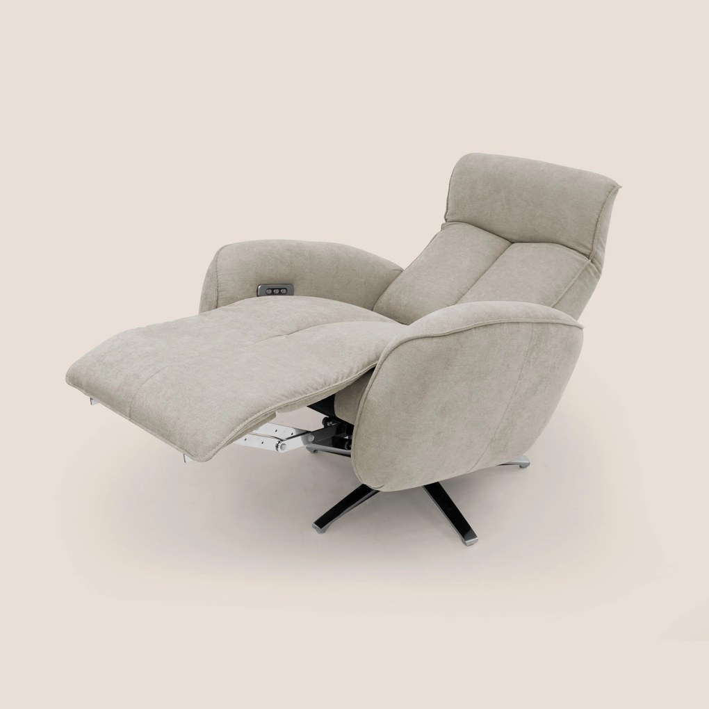 EVA Poltroncina RELAX in morbido tessuto impermeabile T02 panna